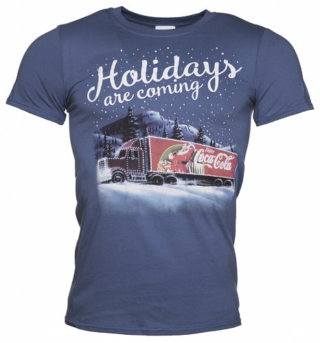 Men's Coca-Cola Truck Holidays Are Coming T-Shirt Men's Coca-Cola Truck Holidays Are Coming T-Shirt