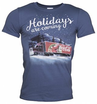 Men's Coca-Cola Truck Holidays Are Coming T-Shirt Men's Coca-Cola Truck Holidays Are Coming T-Shirt