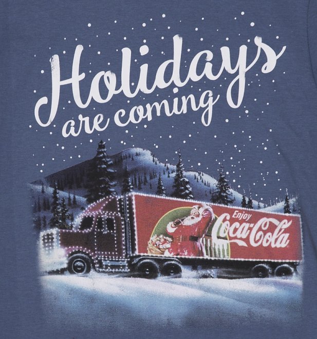 Men's Coca-Cola Truck Holidays Are Coming T-Shirt Men's Coca-Cola Truck Holidays Are Coming T-Shirt