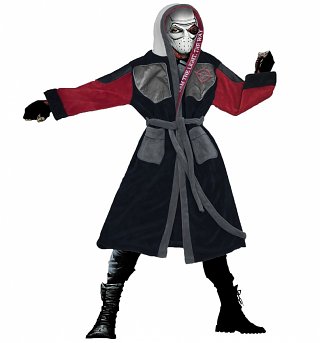 Men's DC Comics Deadshot Suicide Squad Hooded Dressing Gown Men's DC Comics Deadshot Suicide Squad Hooded Dressing Gown