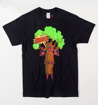 Men's Black Deadpool I Am Groot T-Shirt Men's Black Deadpool I Am Groot T-Shirt