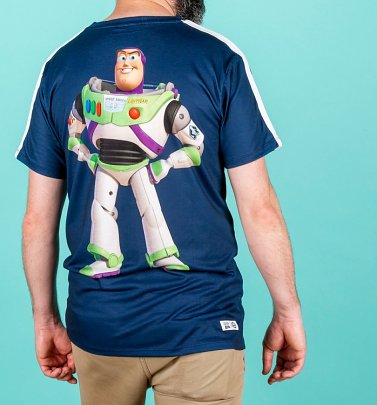 Men's Disney Pixar Toy Story Buzz Lightyear Back Print T-Shirt from Hype Men's Disney Pixar Toy Story Buzz Lightyear Back Print T-Shirt from Hype