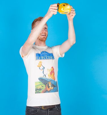Men's Disney The Lion King Video Cover Natural T-Shirt Men's Disney The Lion King Video Cover Natural T-Shirt
