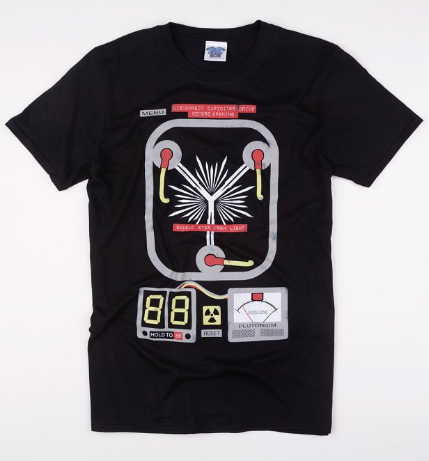 Men's Flux Capacitor Black T-Shirt Men's Flux Capacitor Black T-Shirt