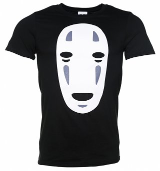 Men's Ghibli No Face Inspired Black T-Shirt Men's Ghibli No Face Inspired Black T-Shirt