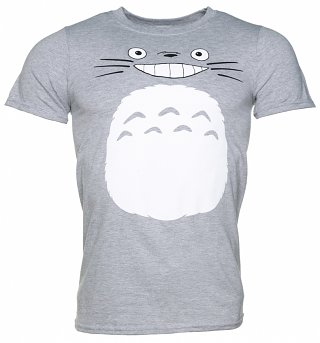 Men's Ghibli Totoro Inspired Grey T-Shirt Men's Ghibli Totoro Inspired Grey T-Shirt