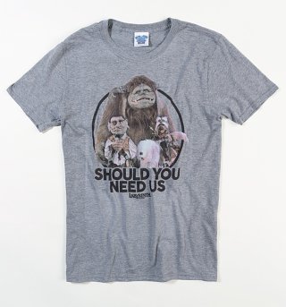 Men's Grey Labyrinth Should You Need Us T-Shirt Men's Grey Labyrinth Should You Need Us T-Shirt