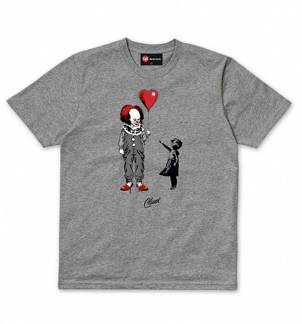 Men's Grey Marl Dark Balloon T-Shirt from Chunk Men's Grey Marl Dark Balloon T-Shirt from Chunk