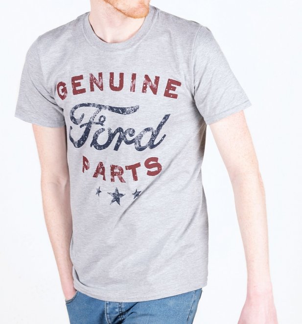 Men's Grey Marl Genuine Ford Parts T-Shirt Men's Grey Marl Genuine Ford Parts T-Shirt