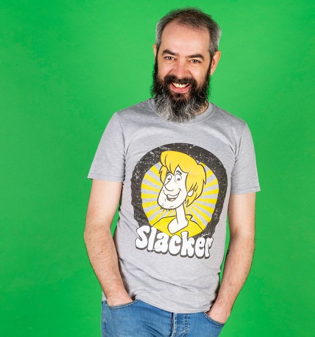 Men's Grey Marl Scooby-Doo Shaggy Slacker T-Shirt Men's Grey Marl Scooby-Doo Shaggy Slacker T-Shirt