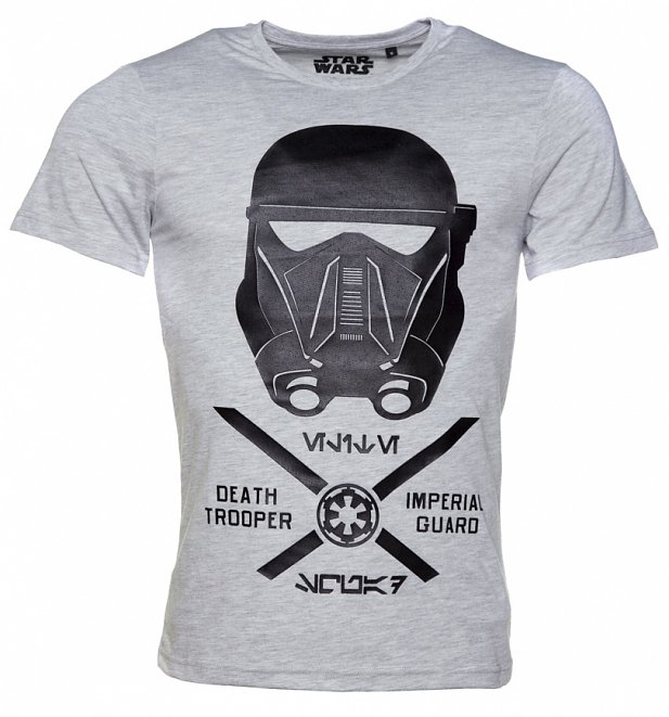 Men's Grey Marl Star Wars Rogue One Imperial Guard T-Shirt Men's Grey Marl Star Wars Rogue One Imperial Guard T-Shirt