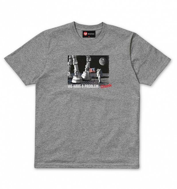 Men's Grey Marl We Have A Problem AT-AT Star Wars T-Shirt from Chunk Men's Grey Marl We Have A Problem AT-AT Star Wars T-Shirt from Chunk