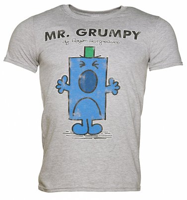 Men's Grey Mr Grumpy T-Shirt Men's Grey Mr Grumpy T-Shirt