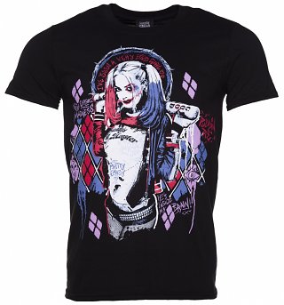 Men's Harley Quinn Diamonds Suicide Squad T-Shirt Men's Harley Quinn Diamonds Suicide Squad T-Shirt