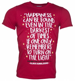 Men's Harry Potter Happiness Can Be Found T-Shirt Men's Harry Potter Happiness Can Be Found T-Shirt