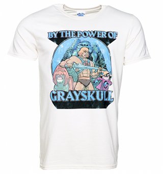 Men's He-Man By The Power of Grayskull Natural T-Shirt Men's He-Man By The Power of Grayskull Natural T-Shirt