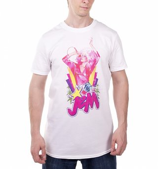 Men's Jem Centre Stage White T-Shirt Men's Jem Centre Stage White T-Shirt