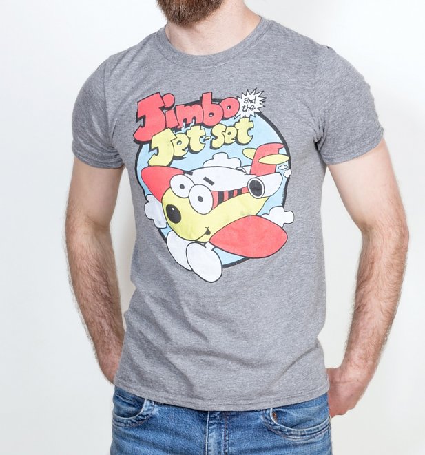 Men's Jimbo And The Jet Set Classic Heather Graphite T-Shirt Men's Jimbo And The Jet Set Classic Heather Graphite T-Shirt