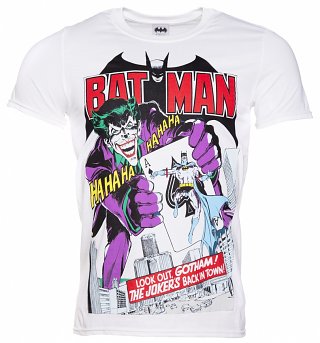 Men's Joker's Back In Town DC Comics T-Shirt Men's Joker's Back In Town DC Comics T-Shirt