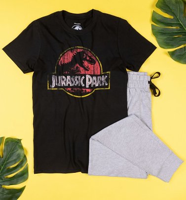 Men's Jurassic Park Logo Pyjamas Men's Jurassic Park Logo Pyjamas