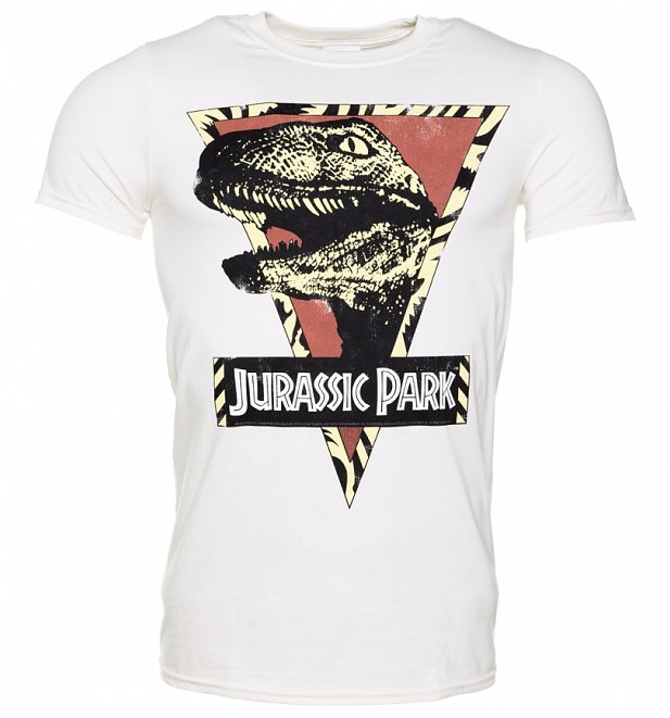 Men's Jurassic Park Raptor Natural T-Shirt Men's Jurassic Park Raptor Natural T-Shirt