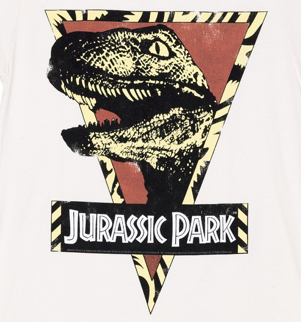 Men's Jurassic Park Raptor Natural T-Shirt Men's Jurassic Park Raptor Natural T-Shirt