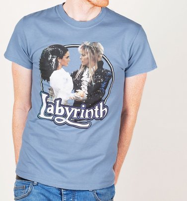 Men's Labyrinth Ballroom Dance Stone Blue T-Shirt Men's Labyrinth Ballroom Dance Stone Blue T-Shirt