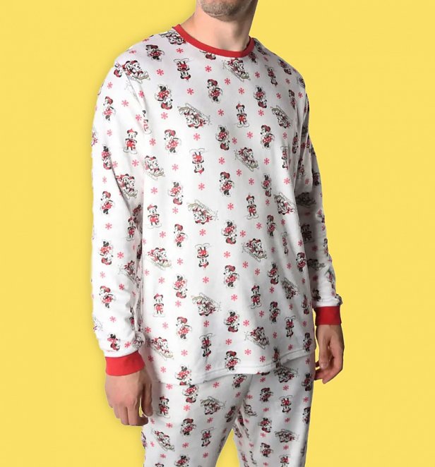 Men's Mickey and Minnie Mouse Christmas Long Sleeve Pyjamas