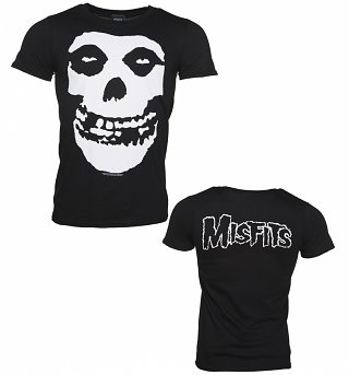 Men's Misfits Skull T-Shirt With Back Print Men's Misfits Skull T-Shirt With Back Print