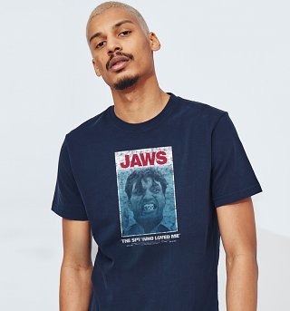Men's Navy Jaws James Bond T-Shirt from Chunk Men's Navy Jaws James Bond T-Shirt from Chunk