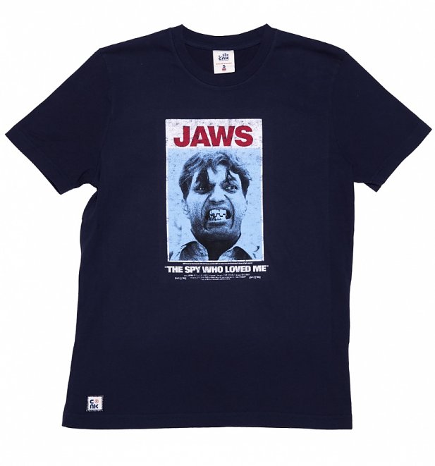 Men's Navy Jaws James Bond T-Shirt from Chunk Men's Navy Jaws James Bond T-Shirt from Chunk
