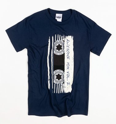 Men's Navy Marvel Comics Guardians Of The Galaxy Mix Tape Vol 2 T-Shirt Men's Navy Marvel Comics Guardians Of The Galaxy Mix Tape Vol 2 T-Shirt