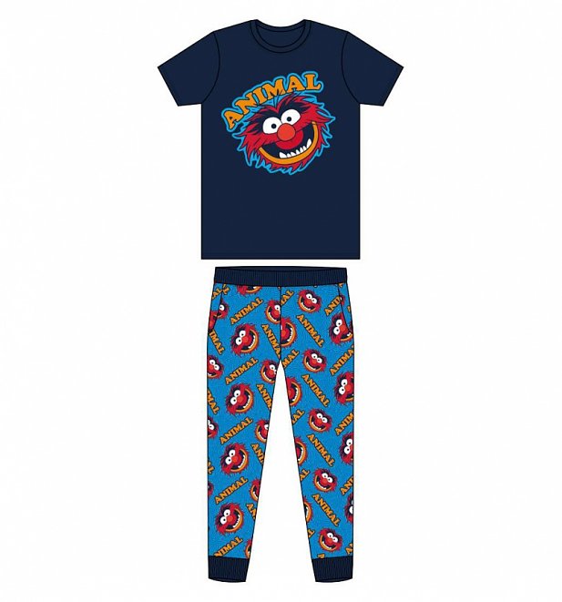 Men's Navy Muppets Animal Pyjamas Men's Navy Muppets Animal Pyjamas