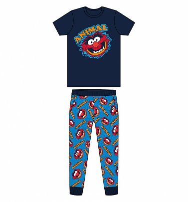 Men's Navy Muppets Animal Pyjamas Men's Navy Muppets Animal Pyjamas