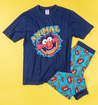 Men's Navy The Muppets Animal Pyjamas Men's Navy The Muppets Animal Pyjamas