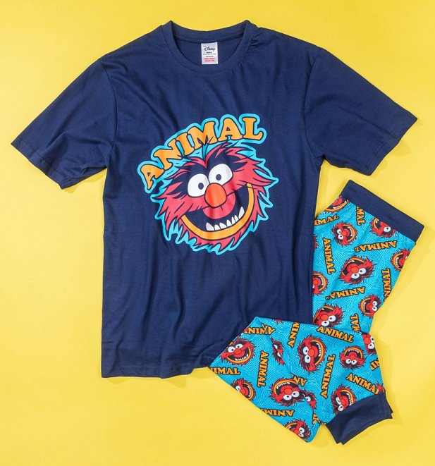 Men's Navy The Muppets Animal Pyjamas