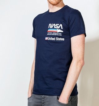 Navy NASA Aeronautics Navy T-Shirt