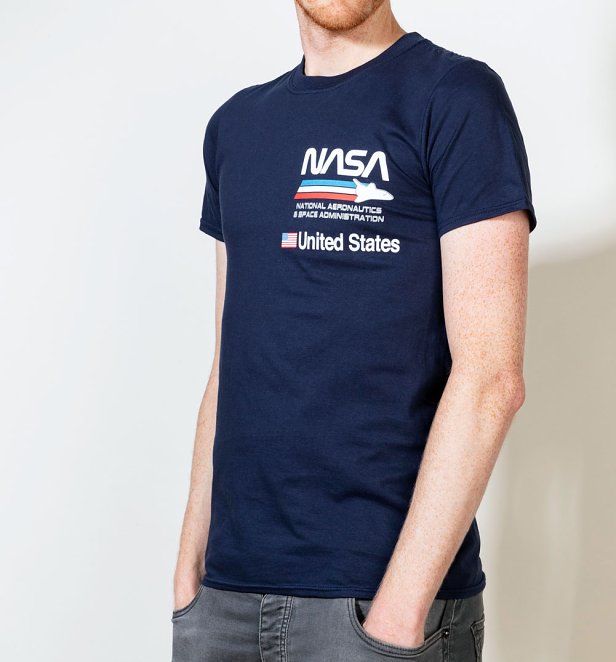 Men's Navy NASA Aeronautics T-Shirt Men's Navy NASA Aeronautics T-Shirt