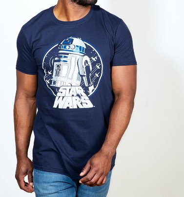 Men's Navy Star Wars R2-D2 T-Shirt Men's Navy Star Wars R2-D2 T-Shirt