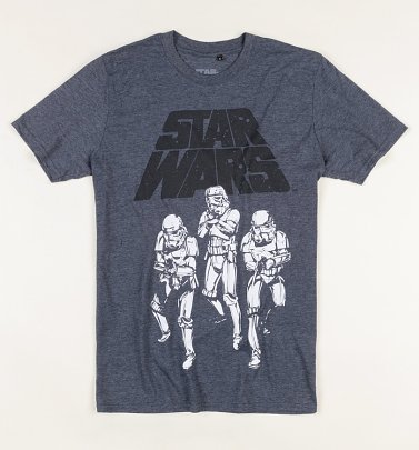 Men's Navy Star Wars Trooper Trio T-Shirt Men's Navy Star Wars Trooper Trio T-Shirt