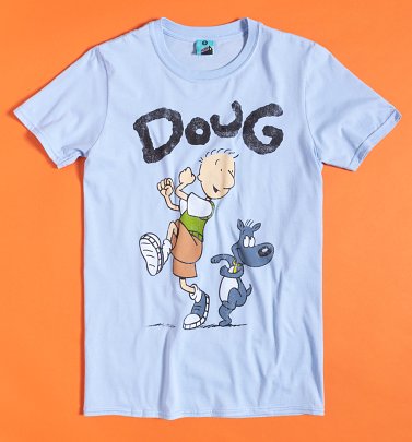 Men's Nickelodeon Doug Light Blue T-Shirt Men's Nickelodeon Doug Light Blue T-Shirt