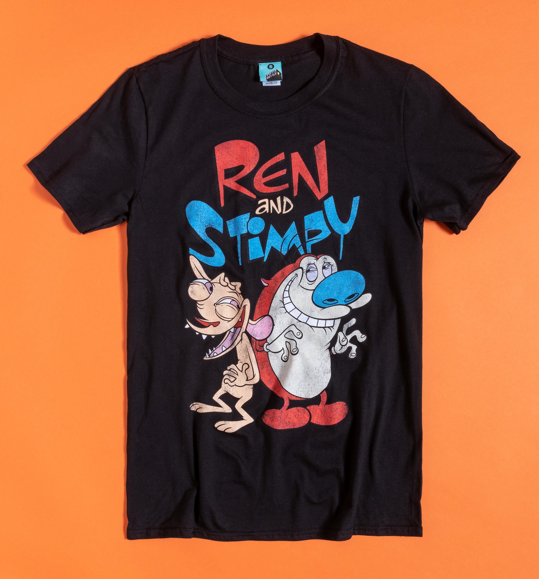 Men's Nickelodeon Ren And Stimpy Black TShirt