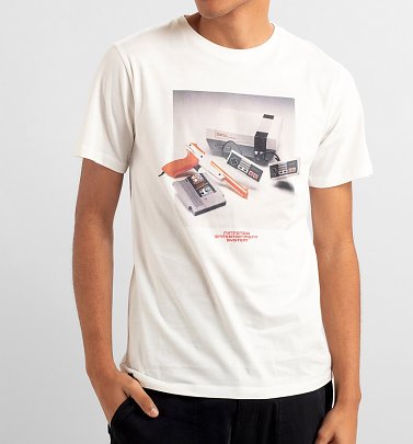 Men's Off White NES Console Organic Cotton T-Shirt from Dedicated Men's Off White NES Console Organic Cotton T-Shirt from Dedicated