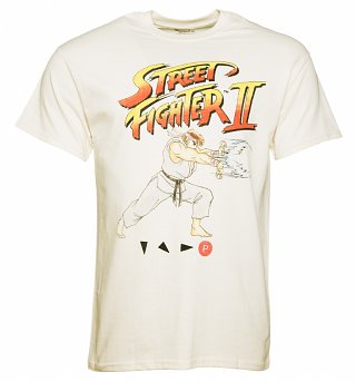 Men's Off White Street Fighter II Ryu T-Shirt Men's Off White Street Fighter II Ryu T-Shirt