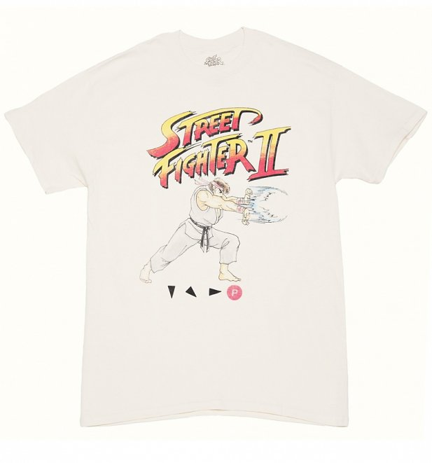 Men's Off White Street Fighter II Ryu T-Shirt Men's Off White Street Fighter II Ryu T-Shirt