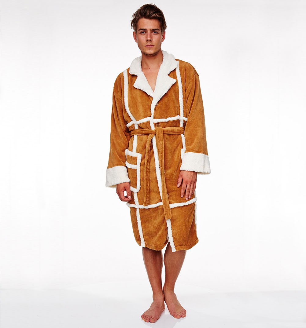 Men's Only Fools and Horses Del Boy Parker Fleece Dressing Gown