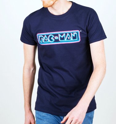 Men's Pac-Man Neon Logo T-Shirt Men's Pac-Man Neon Logo T-Shirt