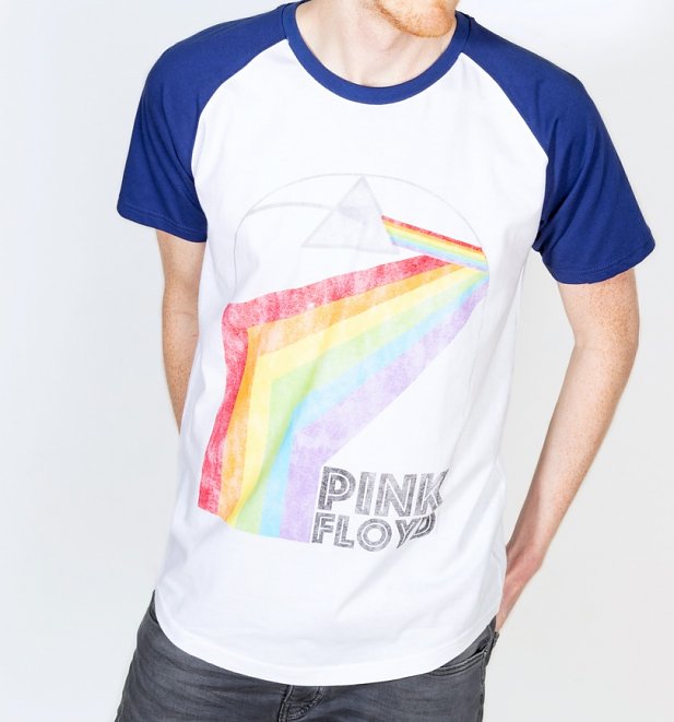 Men's Pink Floyd Prism Baseball T-Shirt Men's Pink Floyd Prism Baseball T-Shirt