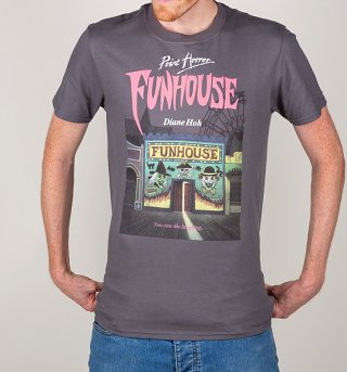 Men's Point Horror Funhouse Charcoal T-Shirt Men's Point Horror Funhouse Charcoal T-Shirt