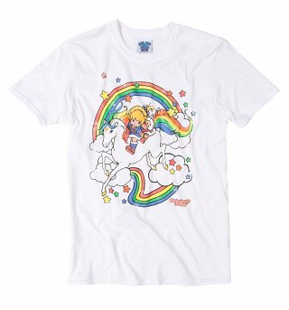 Men's Rainbow Brite Clouds White T-Shirt Men's Rainbow Brite Clouds White T-Shirt